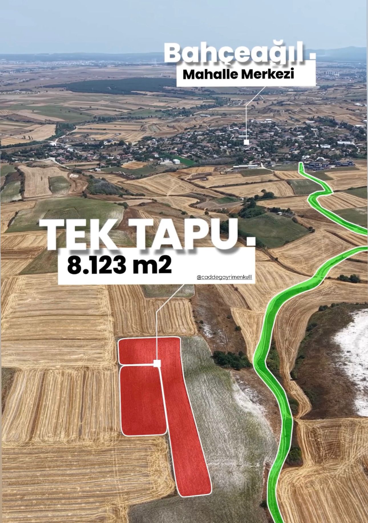 KAPAKLI BAHÇEAĞIL SATILIK TARLA - VAR Gayrimenkul