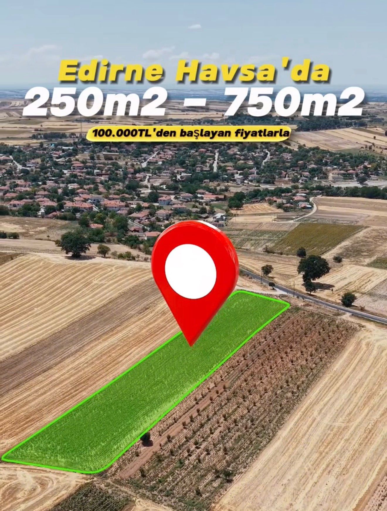 EDİRNE SATILIK TARLA - VAR Gayrimenkul