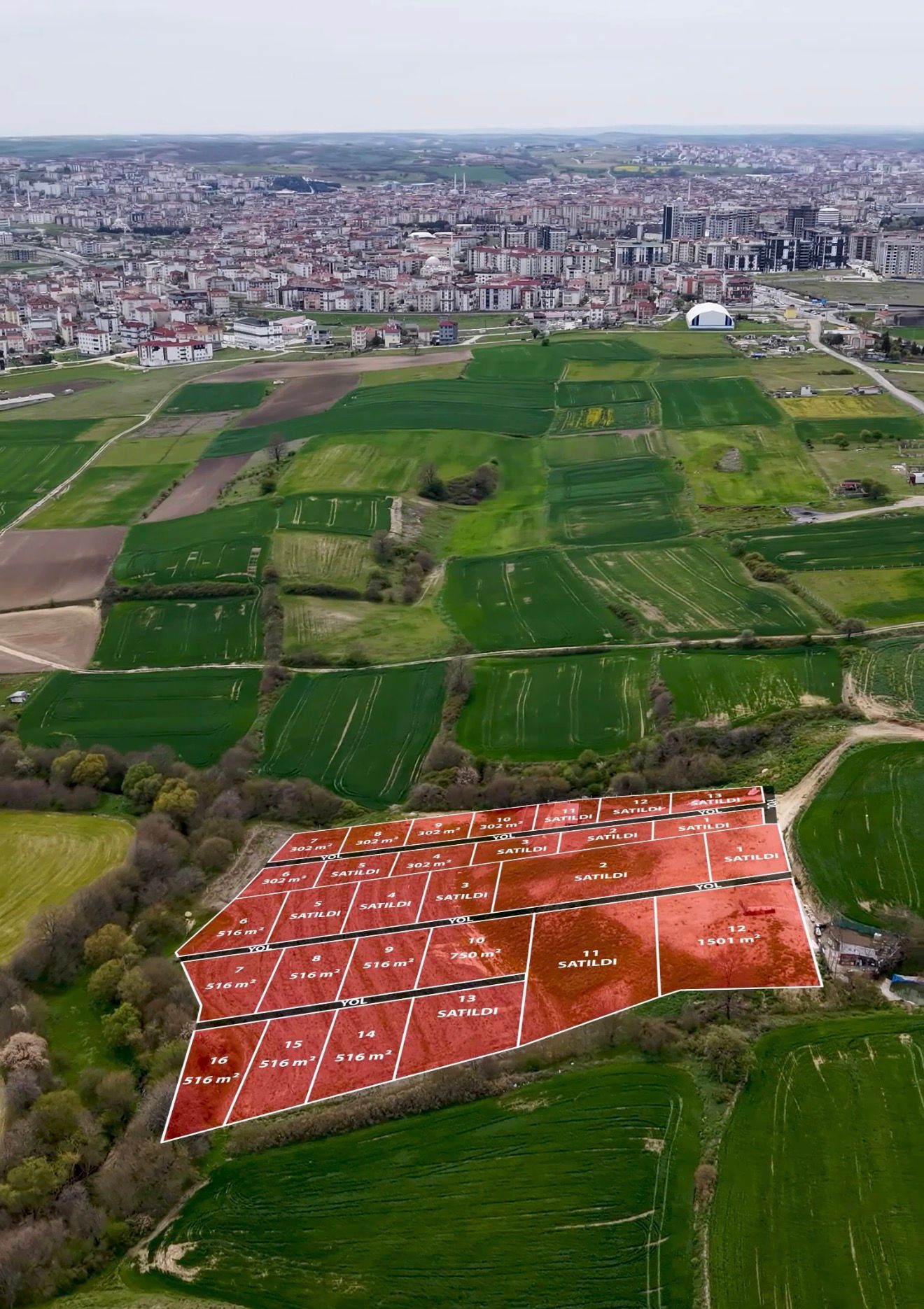 ÇERKEZKÖY SATILIK TARLA - VAR Gayrimenkul