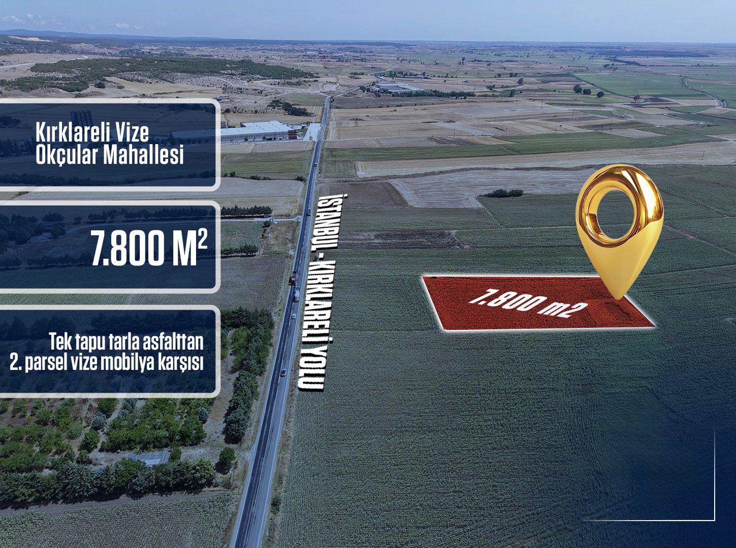 VİZE OKÇULAR SATILIK TARLA - VAR Gayrimenkul