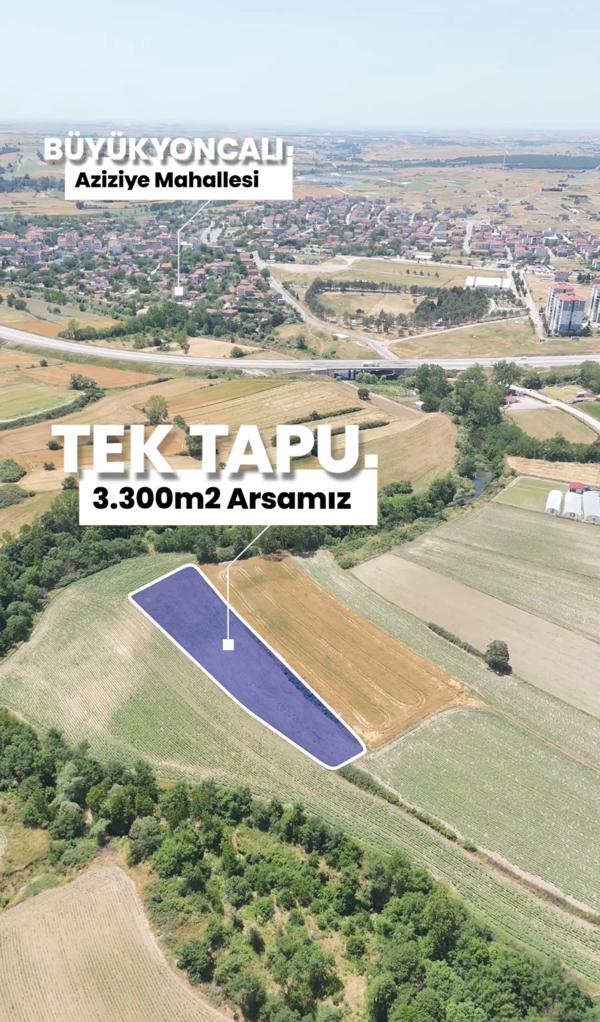 SARAY BÜYÜKYONCACILI AZİZİYE MAHALLESİ SATILIK TARLA - VAR Gayrimenkul